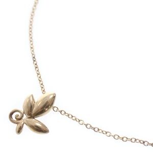 TIFFANY Co Olive Leaf Pendant Necklace Silver